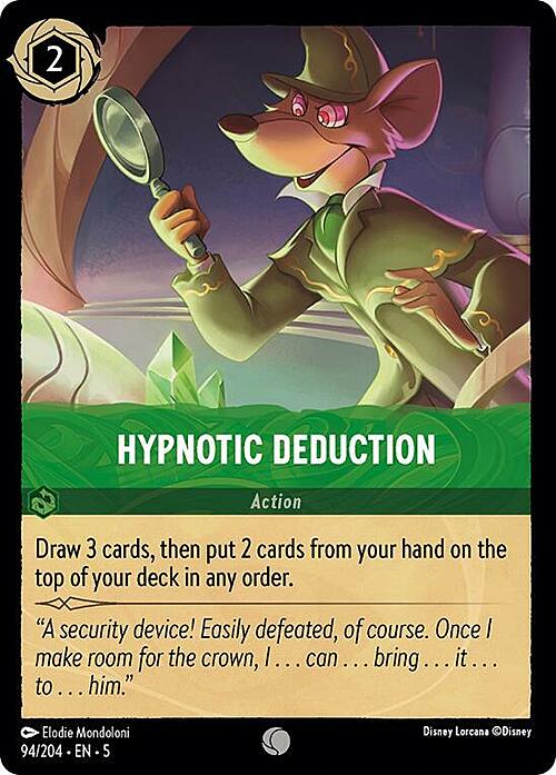 Hypnotic Deduction Card Front