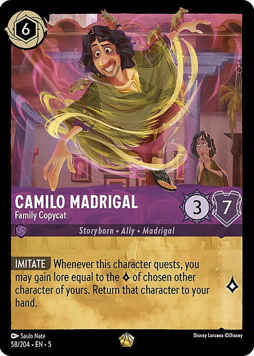 Camilo Madrigal - Family Copycat Card Front
