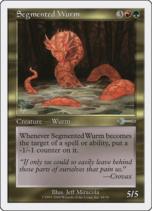 Segmented Wurm Card Front