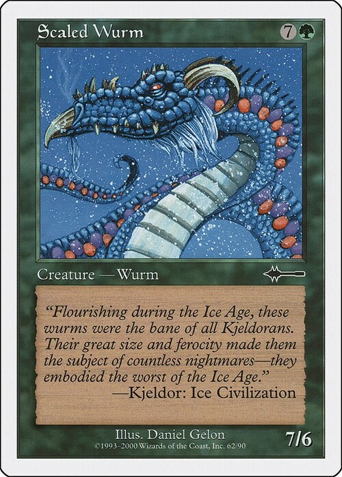 Scaled Wurm Card Front