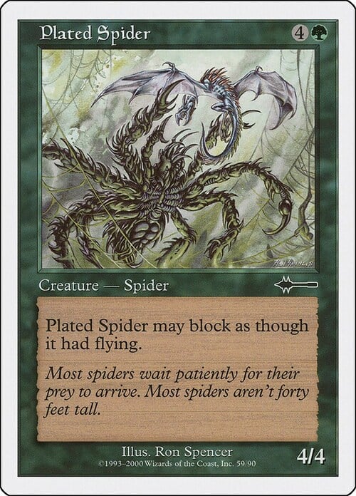 Plated Spider Card Front