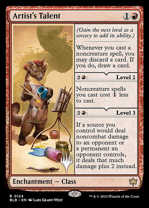 Artist's Talent Card Front