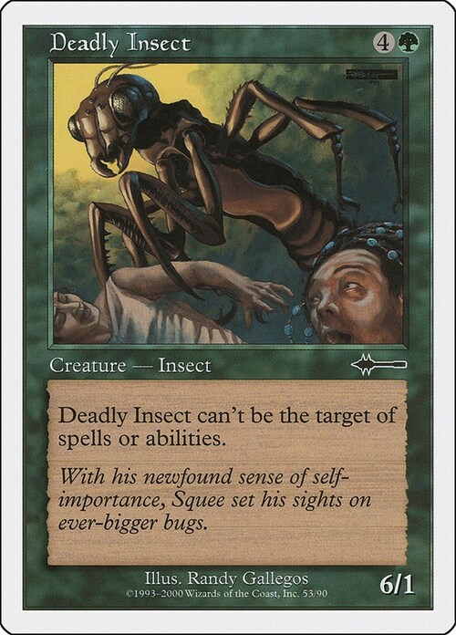Deadly Insect Card Front