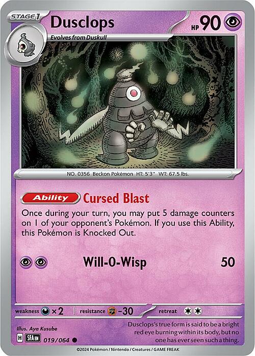 Dusclops Card Front