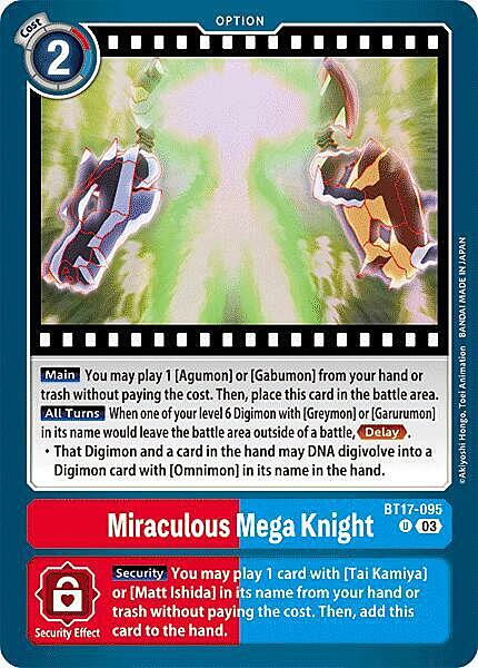 Miraculous Mega Knight Card Front