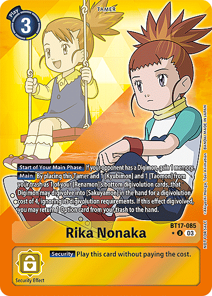 Rika Nonaka Card Front