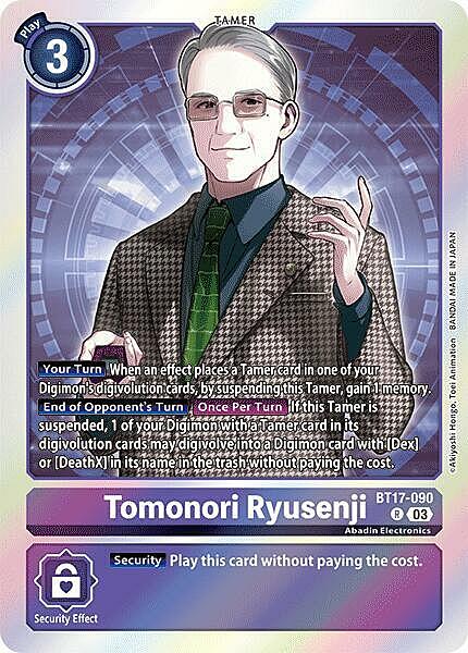 Tomonori Ryusenji Card Front