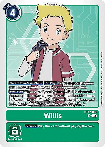 Willis Card Front