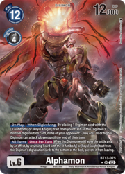 Alphamon · Foil | Pre-Release Winner BT13-075w