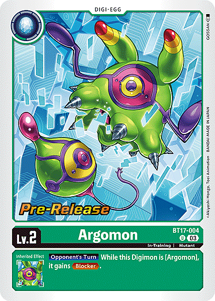 Argomon Card Front
