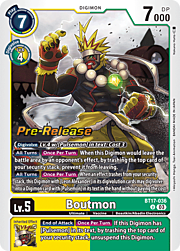 Boutmon · Pre-Release Stamped BT17-036