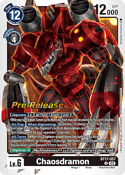 Chaosdramon Card Front