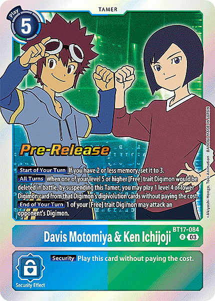 Davis Motomiya & Ken Ichijoji Card Front