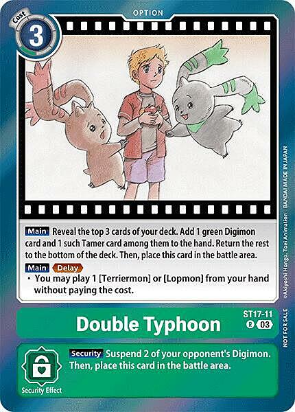 Double Typhoon Card Front