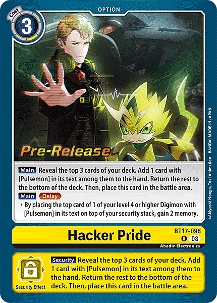 Hacker Pride Card Front