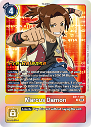 Marcus Damon · Pre-Release Stamped BT17-087
