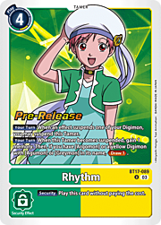 Rhythm · Pre-Release Stamped BT17-089