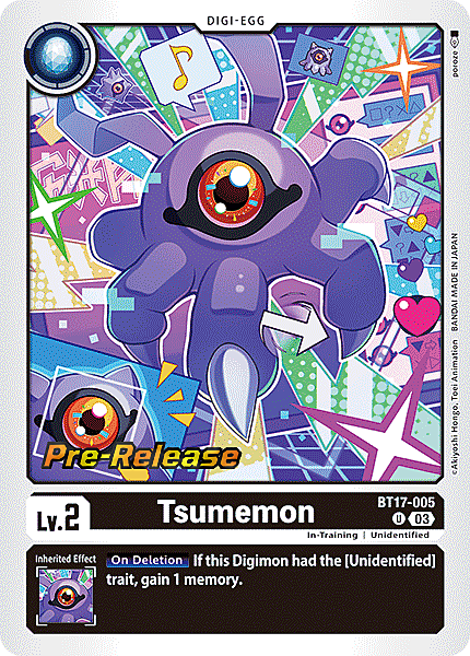 Tsumemon Card Front