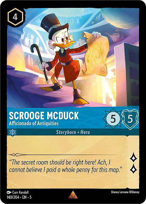 Scrooge McDuck - Afficionado of Antiquities Card Front