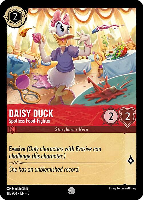 Daisy Duck - Spotless Food-Fighter Card Front