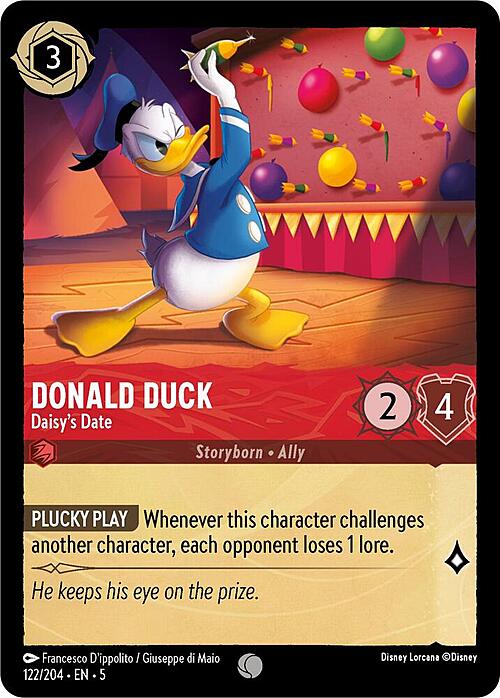 Donald Duck - Daisy's Date Card Front