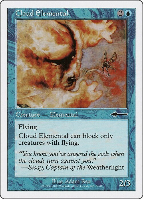 Cloud Elemental Card Front