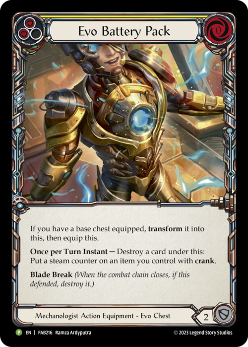 Blocco Batteria Evo Card Front