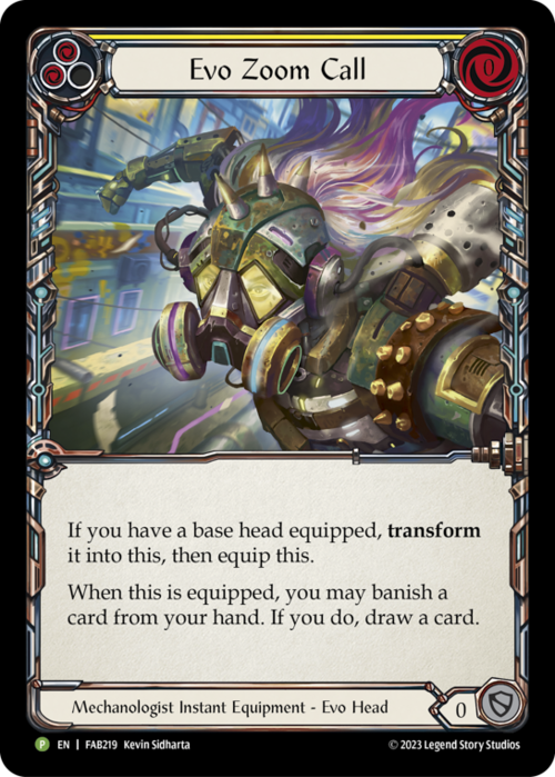 Chiamata Zoom Evo Card Front