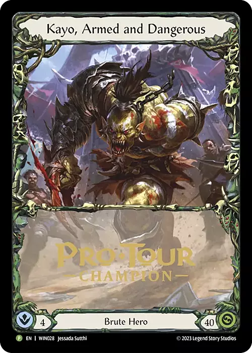 Kayo, Armed and Dangerous Card Front