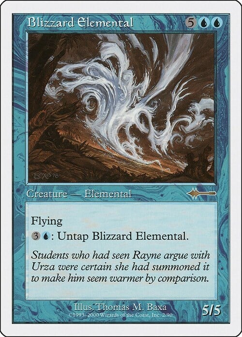 Elementale della tormenta Card Front