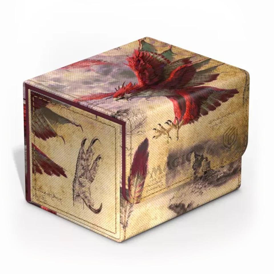 Bloomburrow: "Dragonhawk, Fate's Tempest" Sidewinder 100+ Deck Box