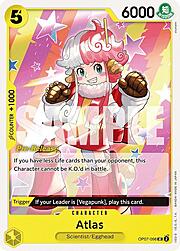 Atlas · Pre-Release Stamp OP07-098