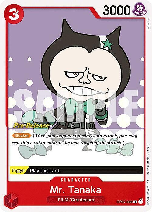 Mr. Tanaka Card Front