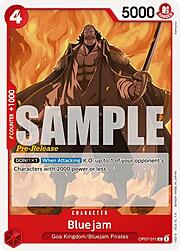 Bluejam · Pre-Release Stamp OP07-011