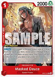 Masked Deuce · Pre-Release Stamp OP07-013