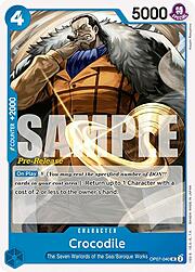 Crocodile · Pre-Release Stamp OP07-040