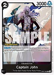Captain John · Pre-Release Stamp OP07-082