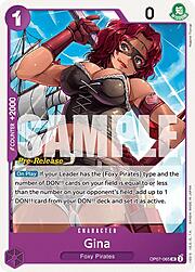 Gina · Pre-Release Stamp OP07-065
