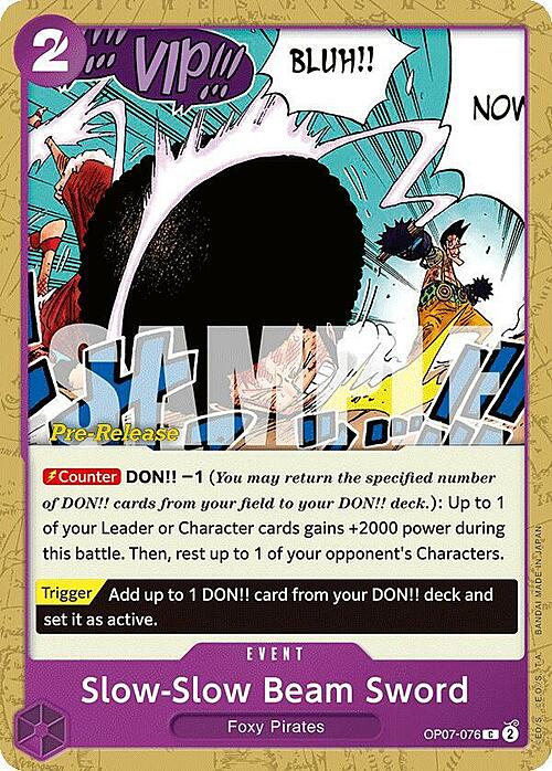 Slow-Slow Beam Sword Card Front