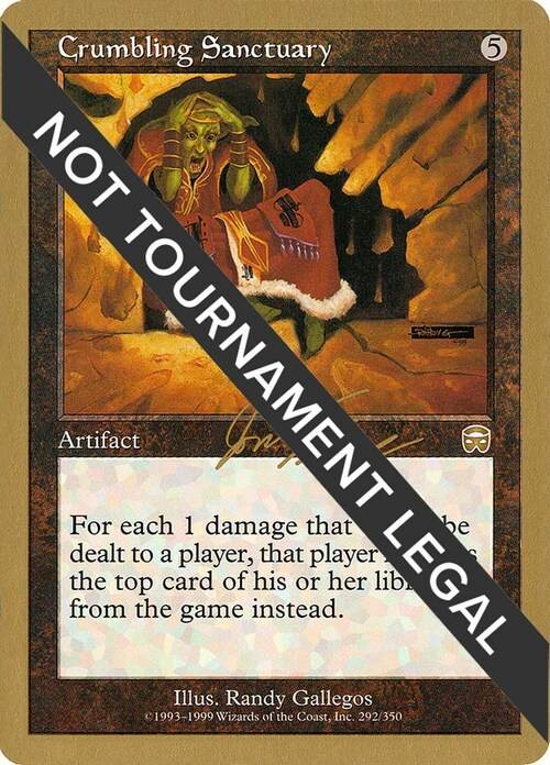 Crumbling Sanctuary Card Front