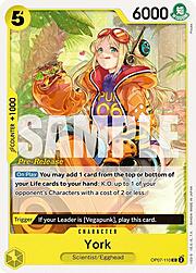 York · Pre-Release Stamp OP07-110