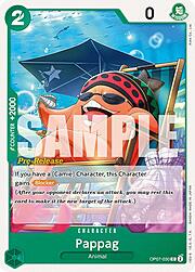 Pappag · Pre-Release Stamp OP07-030