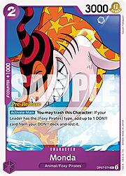 Monda · Pre-Release Stamp OP07-074