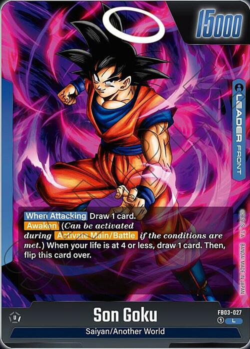 Son Goku Card Front