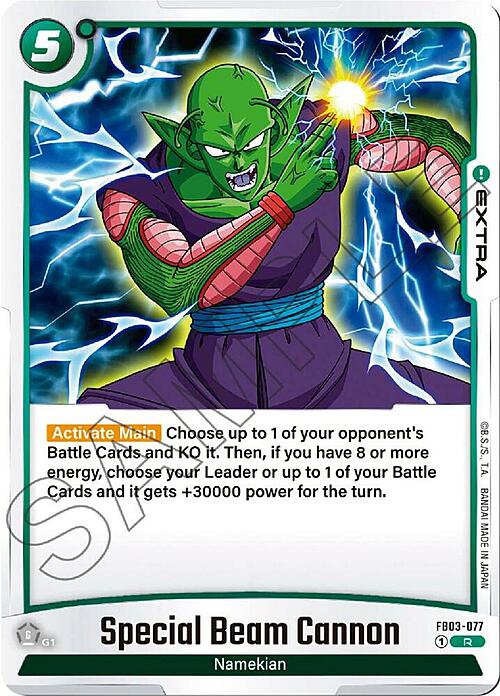 Special Beam Cannon Card Front