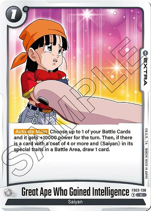 Great Ape Who Gained Intelligence Card Front