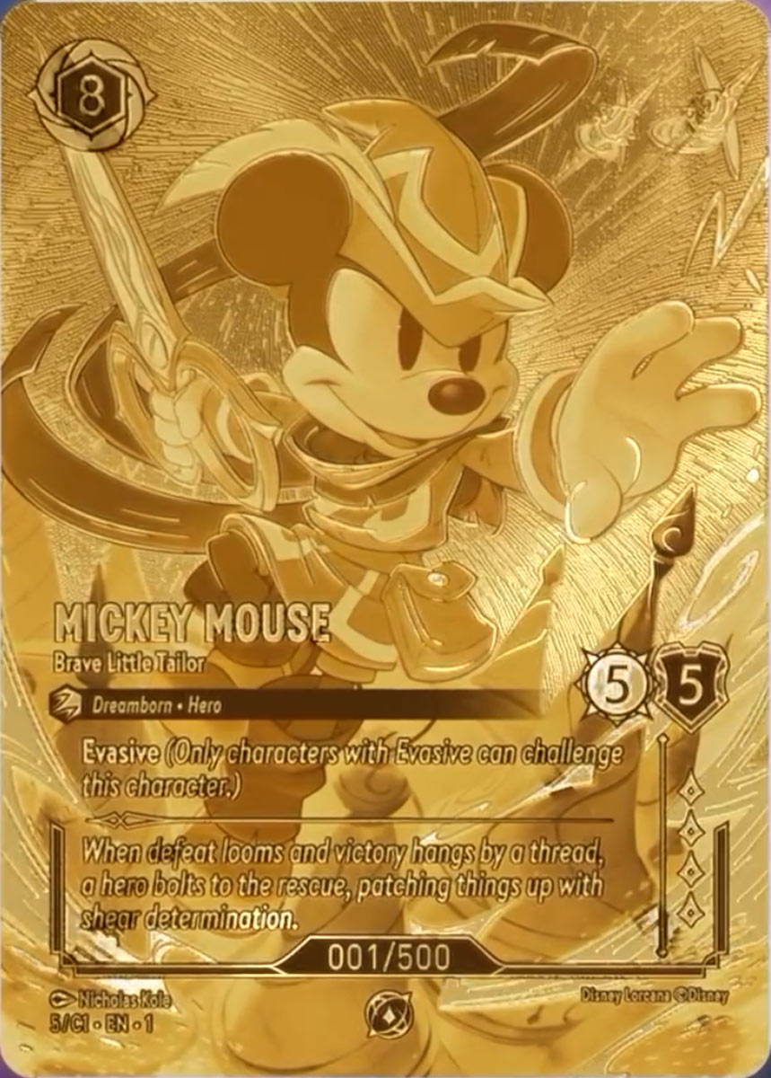 Mickey Mouse - Brave Little Tailor Lorcana Challenge Promos