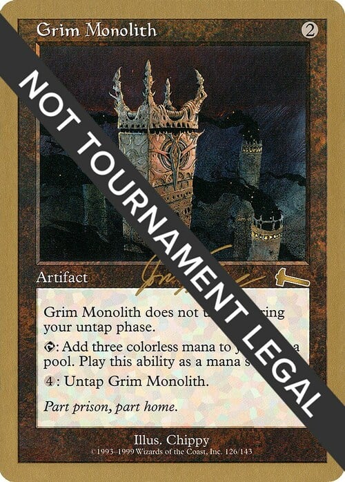 Grim Monolith Card Front