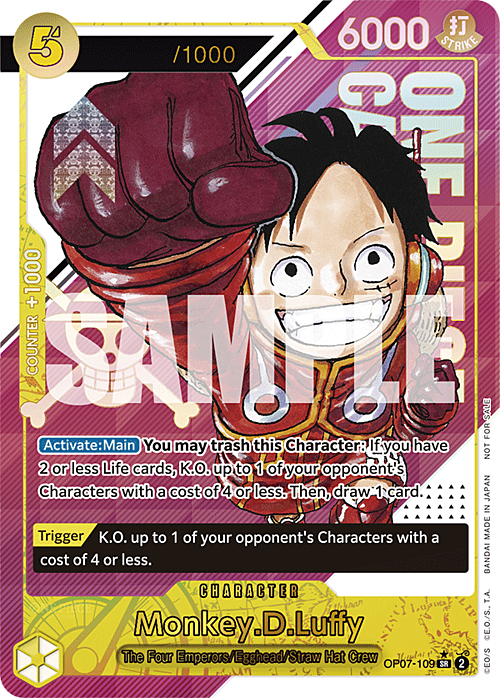Monkey.D.Luffy Card Front