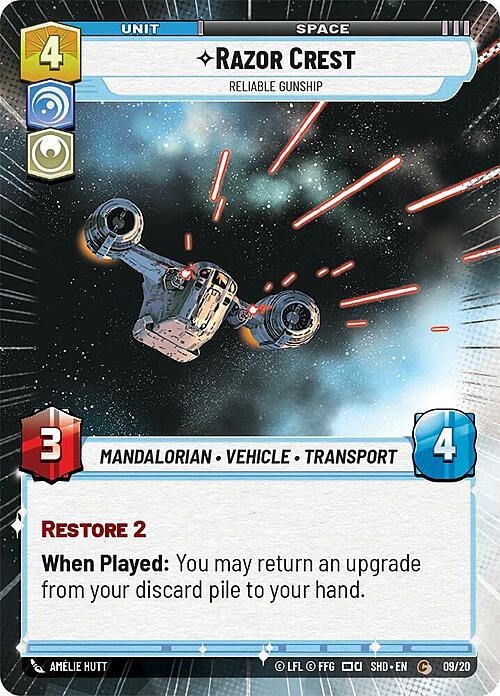 Razor Crest - Reliable Gunship Card Front